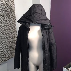 Long Black Puffer Coat